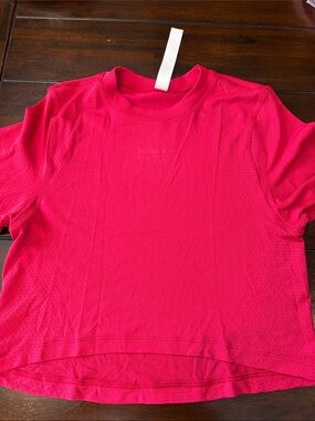 lululemon athletica Hot Pink Short Sleeve Performance Tee